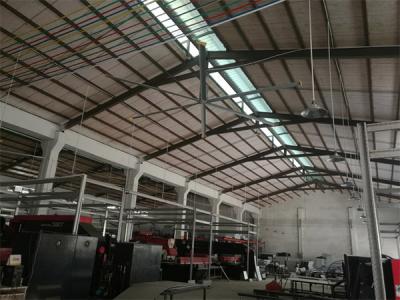 模具生產(chǎn)加工廠車間7.3米工業(yè)大風扇降溫工程案例